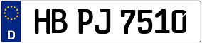 Trailer License Plate